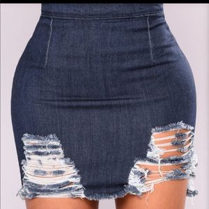 Fashion Nova Denim Skirt